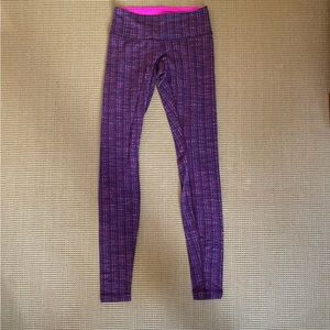Purple, Pink and Gray Lululemon Leggings